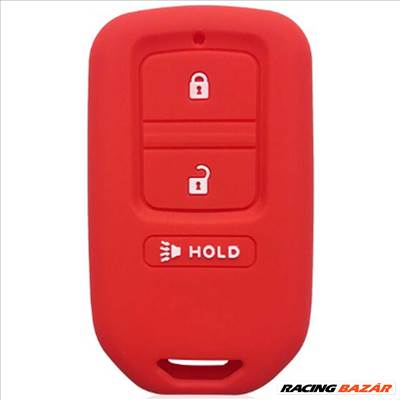 Honda kulcs szilikon tok 3 gombos piros