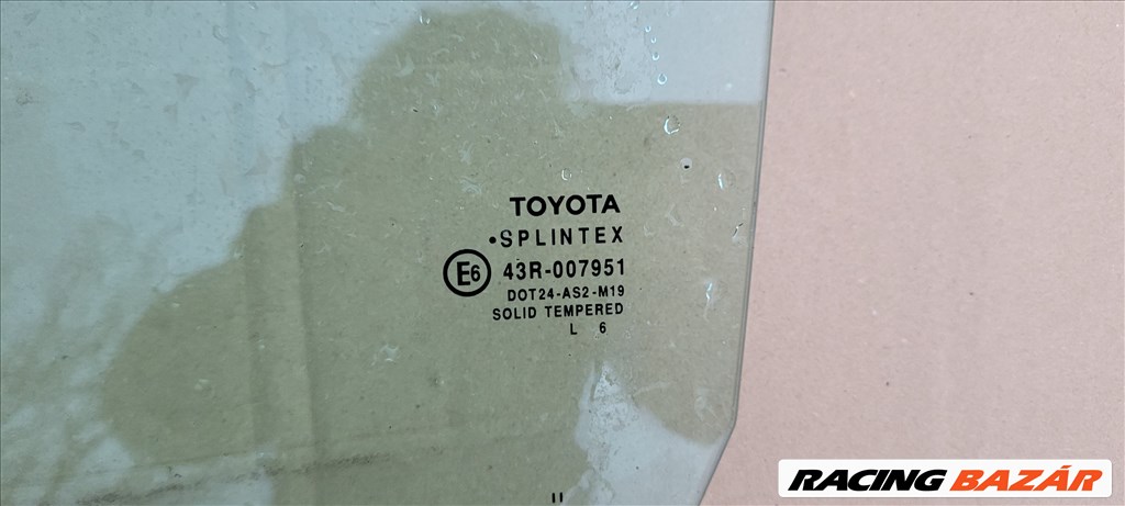 Toyota Yaris ablak ajtó üveg oldalüveg lejáró üveg  43r007951 2. kép