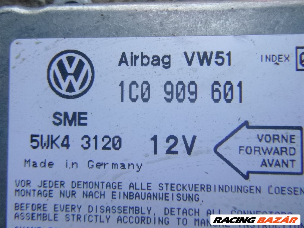 Volkswagen Golf IV légzsák indító elektronika 1C0 909 601 , 5WK4 3120 1c0909601 1. kép