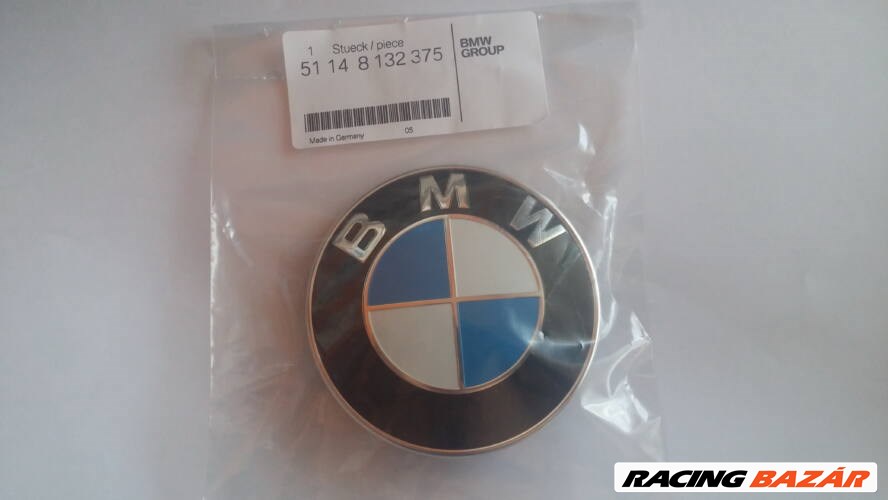 Gyári BMW 82mm-es motorháztető - csomagtartó embléma 51148132375 1. kép