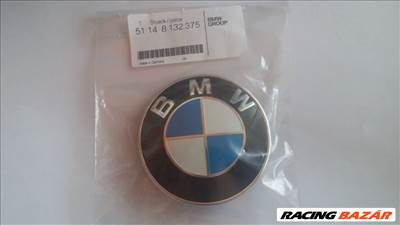 Gyári BMW 82mm-es motorháztető - csomagtartó embléma 51148132375