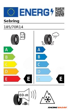 SEBRING FORMULA SNOW+ 601 M+S 185/70 R14 88T téli gumi 2. kép