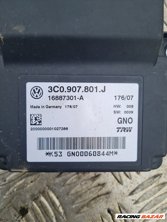 Volkswagen Passat B6 kézifék vezérlő modul, 3C0 907 801 J 1. kép