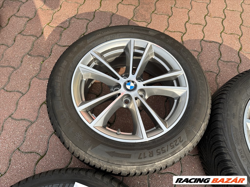 BMW 17 gyári alufelni felni, 5x112, 225/55 téli gumi, G30 G31 (2342) 7. kép
