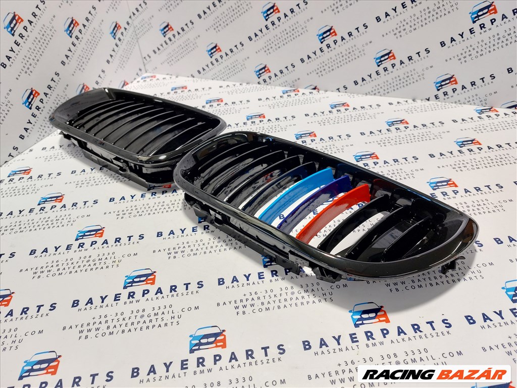 BMW E46 facelift sedan touring új fényes fekete M vese hűtőrács eladó (999023) 5. kép