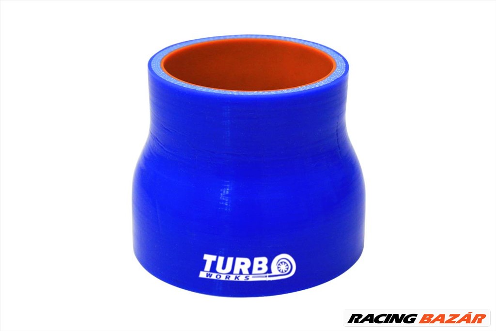 Szilikon Cső Egyenes Szűkítő TurboWorks PRO 57-70mm, Kék 1. kép