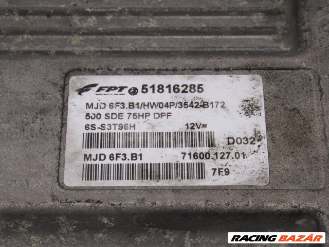 Fiat 500 1,3 Jtd , 51816285 számú motorvezérlő 5. kép