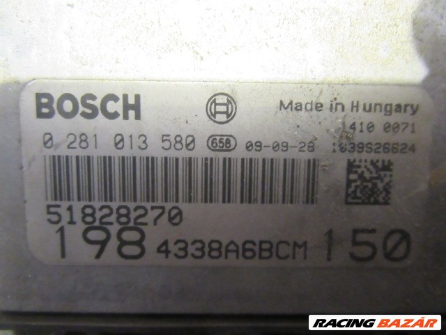 151502 Fiat Bravo 2007-2014 1,9 16v Diesel motorvezérlő szett 51828270 , 0281013580 3. kép