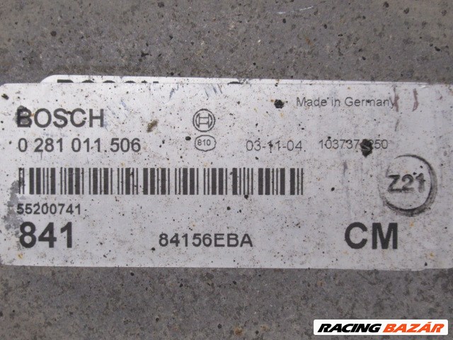 118289 Lancia Thesis 2,4 10v Diesel motorvezérlő szett 0281011506 55200741 6. kép