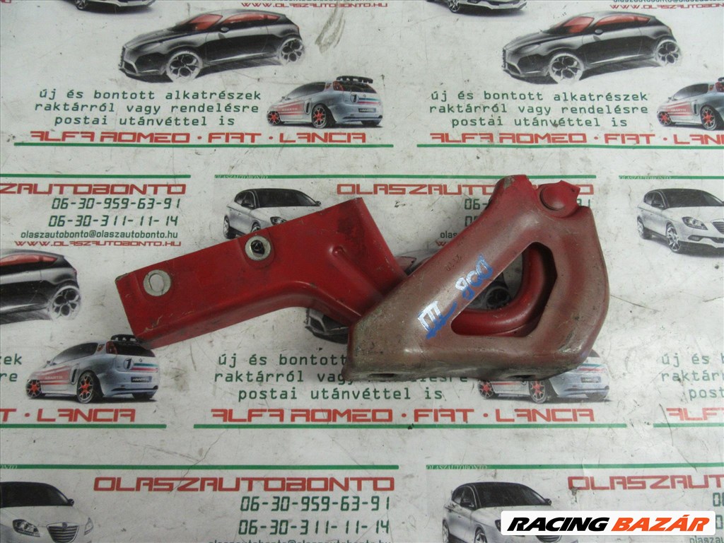 33023 Fiat Doblo 2009-2015 piros színű, bal oldali motorháztető zsanér 51810391 2. kép