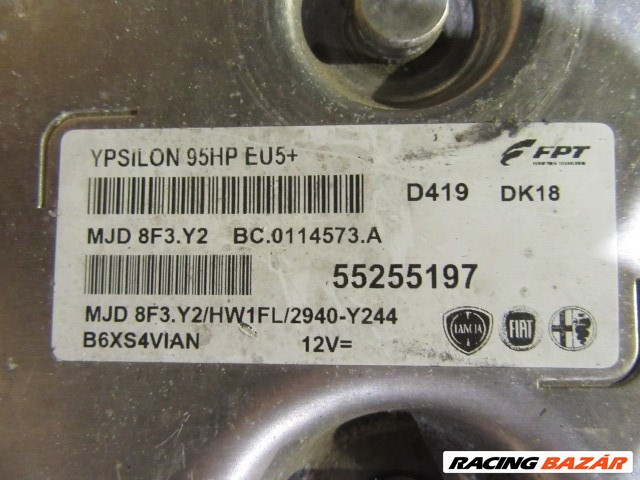 Lancia Ypsilon III. 1,3 16v Diesel motorvezérlő 55255197 3. kép