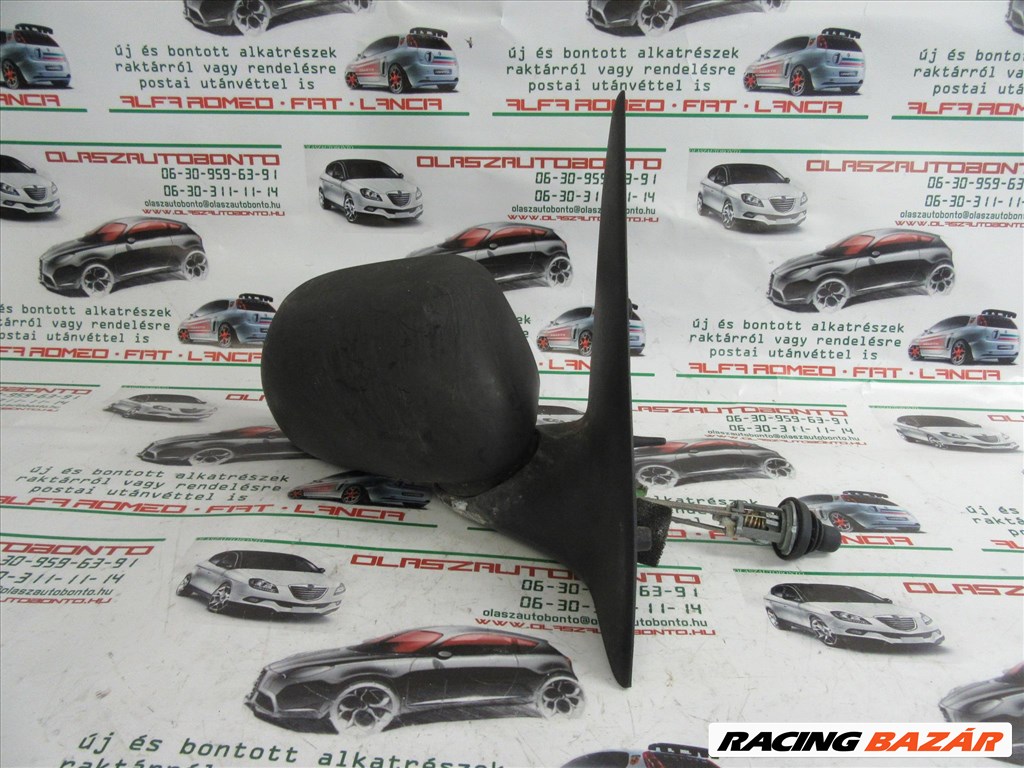 Fiat Brava/Marea matt fekete színű, manual, jobb oldali tükör 1. kép
