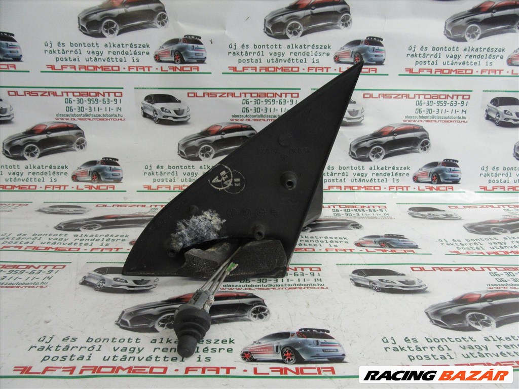 Fiat Brava/Marea matt fekete színű, manual, jobb oldali tükör 4. kép