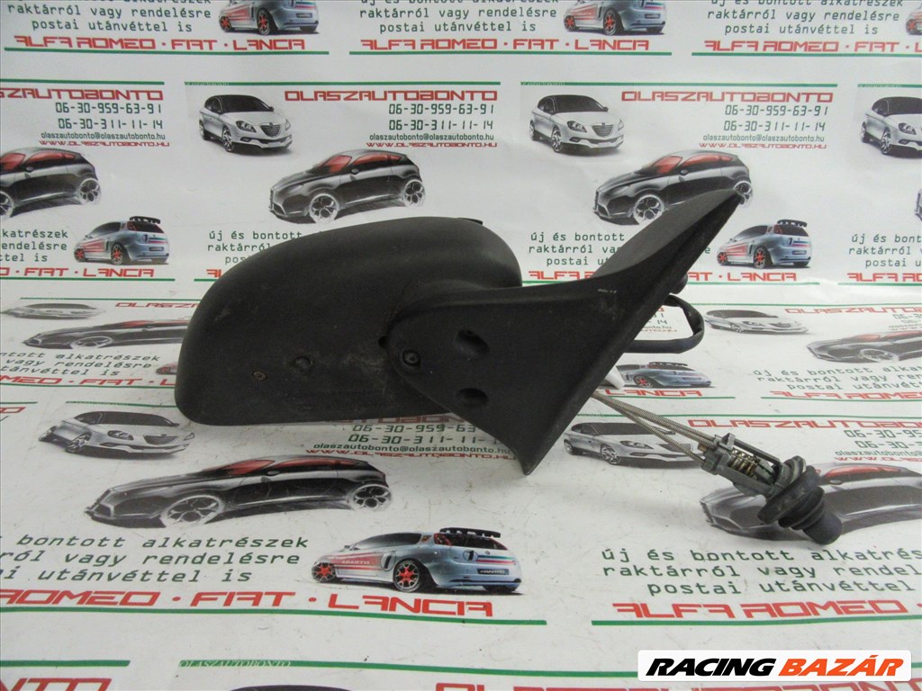 Fiat Brava/Marea matt fekete színű, manual, jobb oldali tükör 6. kép
