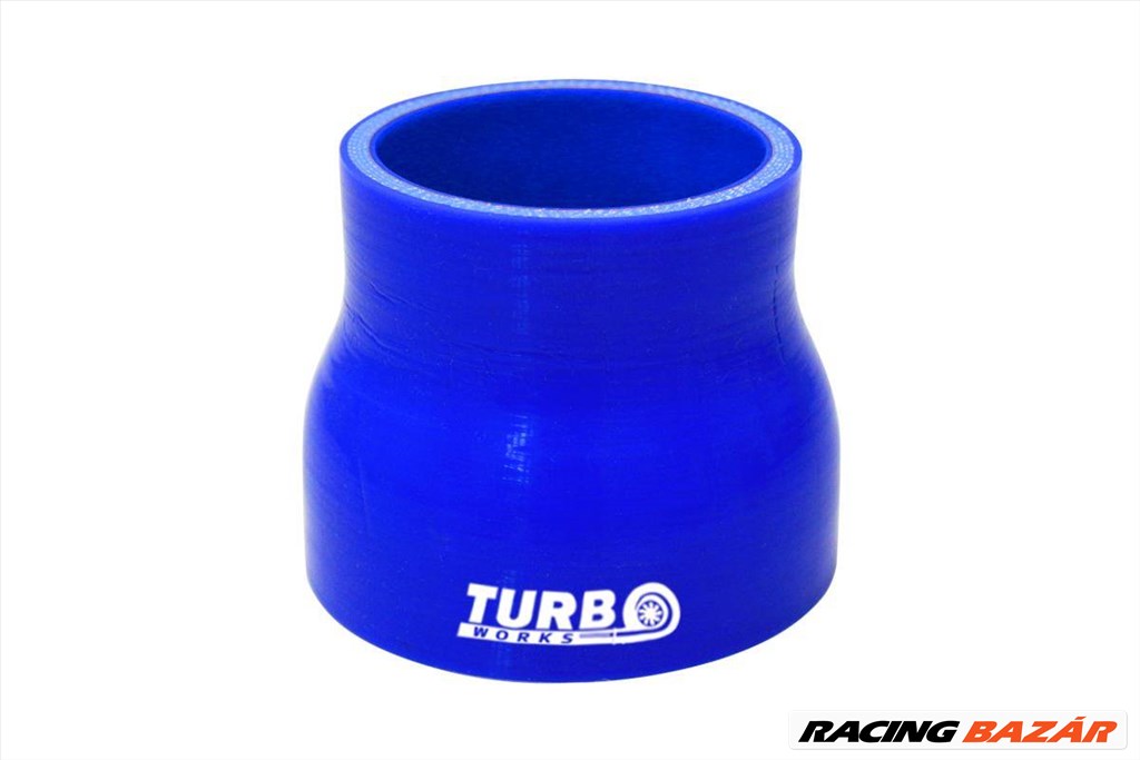 Szilikon Cső Egyenes Szűkítő TurboWorks 70-89mm, Kék 1. kép