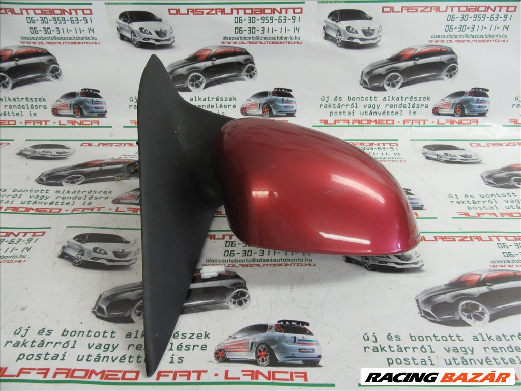 Fiat Brava/Marea bordó színű, manual, jobb oldali tükör 4. kép