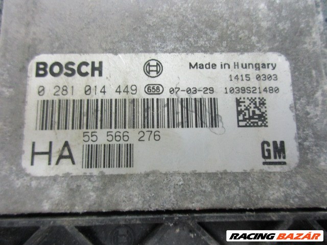 Opel Vectra 1,9 CDTI, 55566276, 0281014449 számú motorvezérlő 2. kép