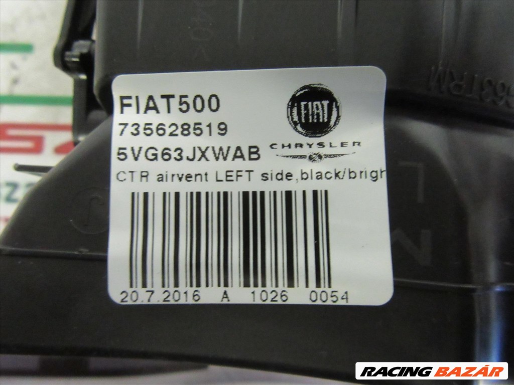 Fiat 500L 735628519 számú, bal oldali levegő beömlő 3. kép