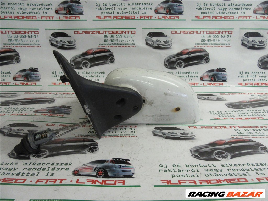 Fiat Brava/Marea  fehér színű, manual,bal oldali tükör 6. kép