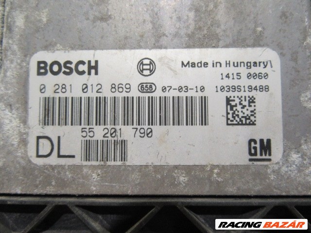 11534 Opel Vectra C 1,9 CDTI Diesel motorvezérlő 0281012869 , 55201790 2. kép