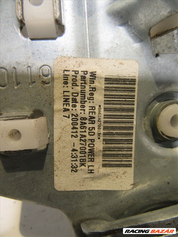 Ford Fiesta bal hátsó elektromos ablakemelő mechanika motor nélkül  3. kép