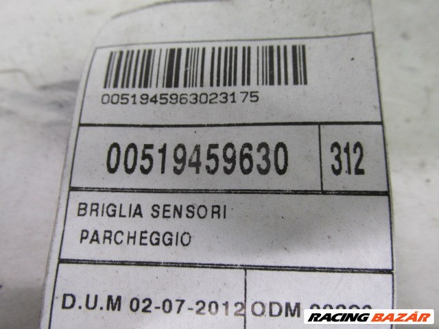 Fiat 500s 20012-2015 hátsó lökhárító kábel köteg parkszenzoros kivitel 51945963 2. kép