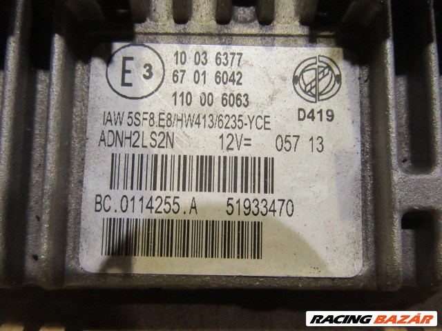 Lancia Ypsilon III. 2011- 1,2 8v benzin ,motorvezérlő 51933470 2. kép