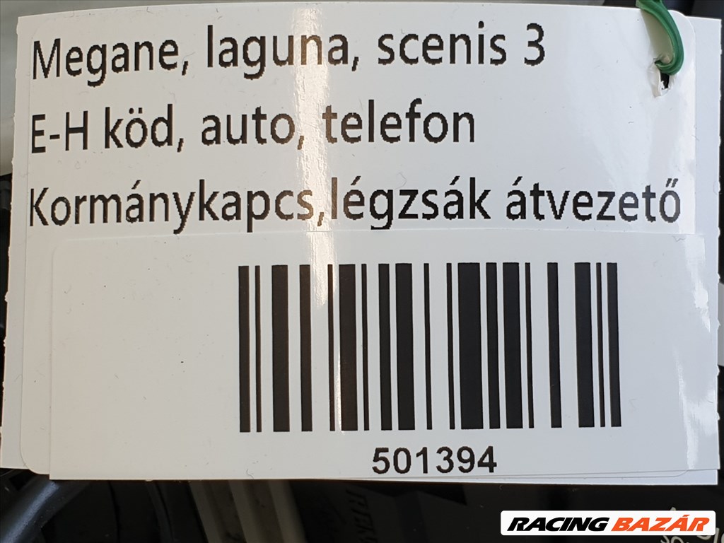 501394, Renault Megane 3, Autom, Telefon, E-H Köd, Kormánykapcsoló Légzsákszalag 7. kép