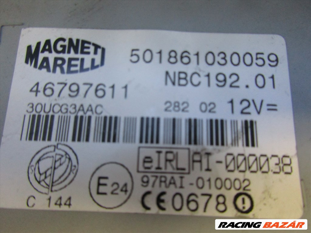72065 Fiat Stilo 1,9 8v Jtd motorvezérlő szett 55185364, 0281010337 3. kép