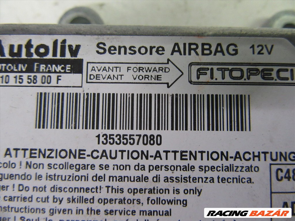 Fiat Fiorino/Qubo 1353557080 számú légzsák indító elektronika 3. kép