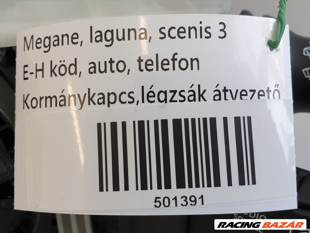 501391, Renault Megane 3, Autom, Telefon, E-H Köd, Kormánykapcsoló Légzsákszalag 7. kép