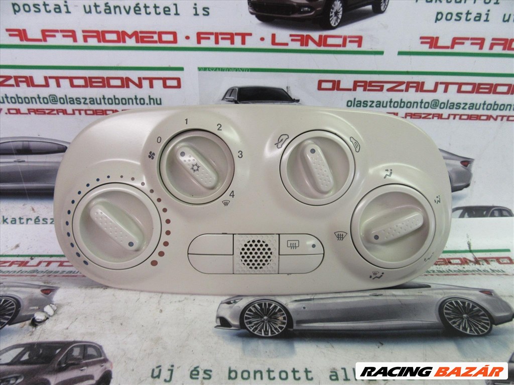 Fiat 500 manuális fűtéskapcsoló, fehér  51795870 1. kép