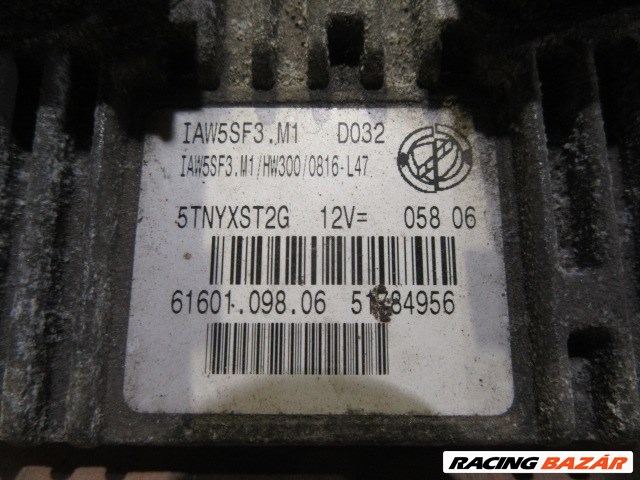 Fiat Grande Punto 1,2 8v benzin  motorvezérlő 51784956 2. kép