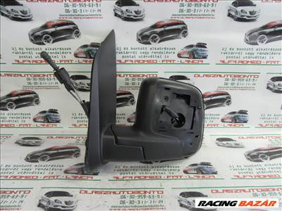 Fiat Scudo manual, burkolat nélküli, bal oldali tükör 