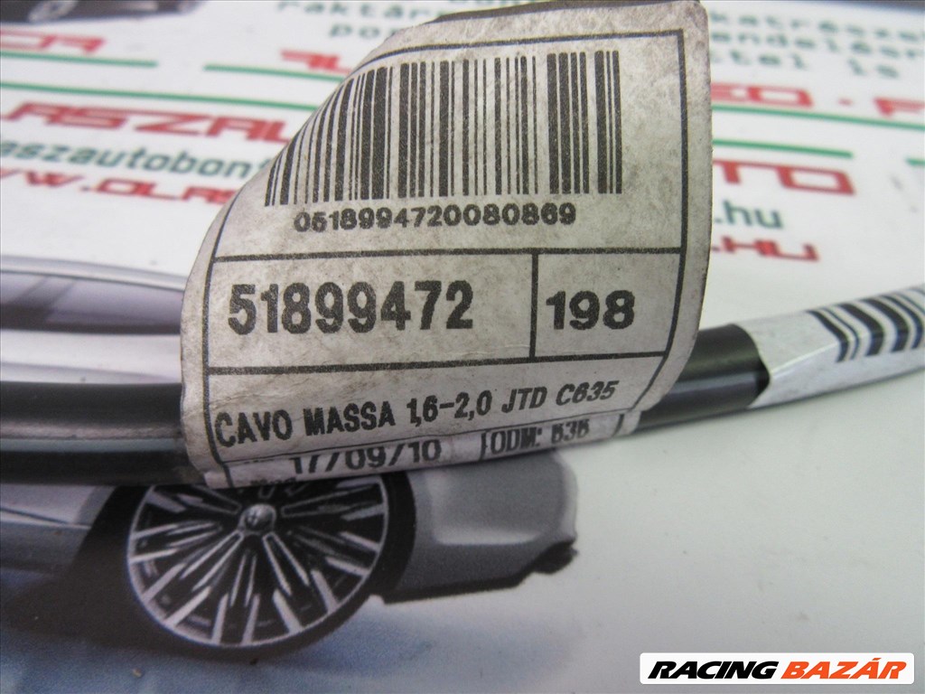 Lancia delta 1,6 16v Mjet pozitív akku kábel 51899472 4. kép