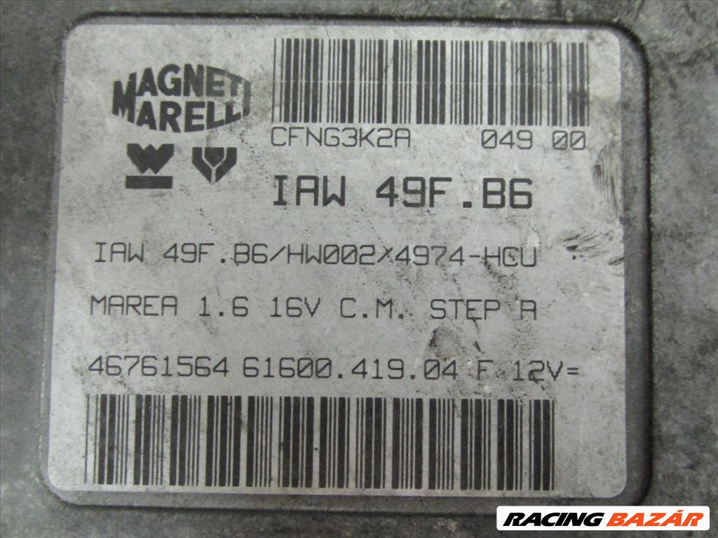 69349 Fiat Marea 1,6 benzin motorvezérlő szett 46761564 3. kép