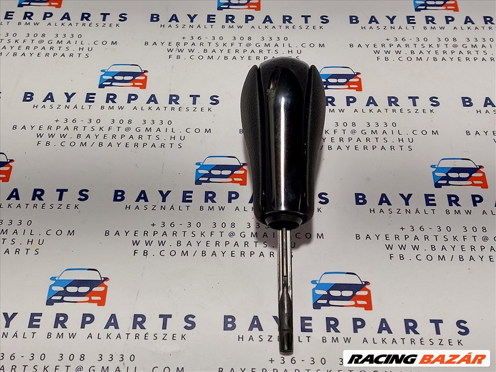 BMW E81 E82 E87 E90 E91 E92 E93 X1 Z4 új fekete bőr automata váltógomb váltókar gomb (999157A) 2. kép