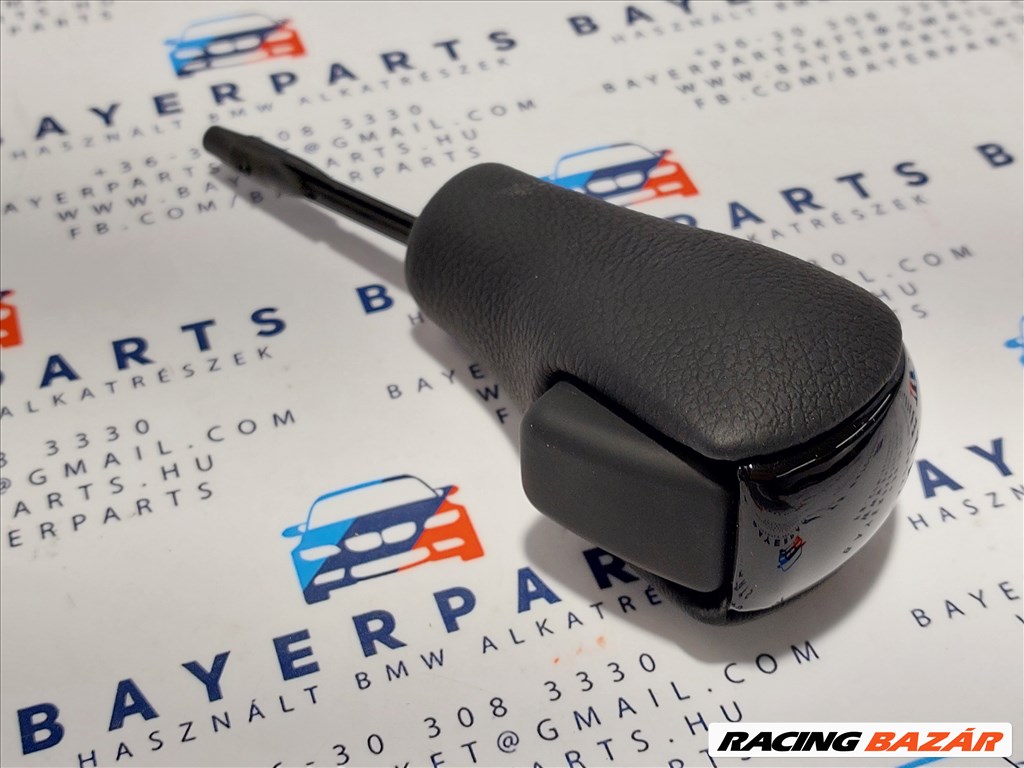 BMW E81 E82 E87 E90 E91 E92 E93 X1 Z4 új fekete bőr automata váltógomb váltókar gomb (999157A) 3. kép