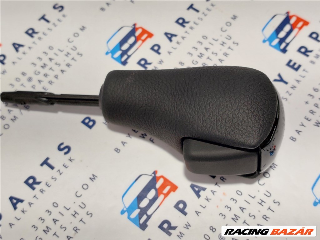 BMW E81 E82 E87 E90 E91 E92 E93 X1 Z4 új fekete bőr automata váltógomb váltókar gomb (999157A) 5. kép