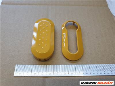 Fiat 500 gyári új, mustár sárga színű kulcsház 50926870