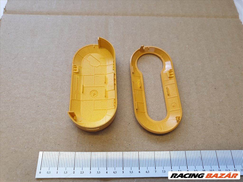 Fiat 500 gyári új, mustár sárga színű kulcsház 50926870 2. kép