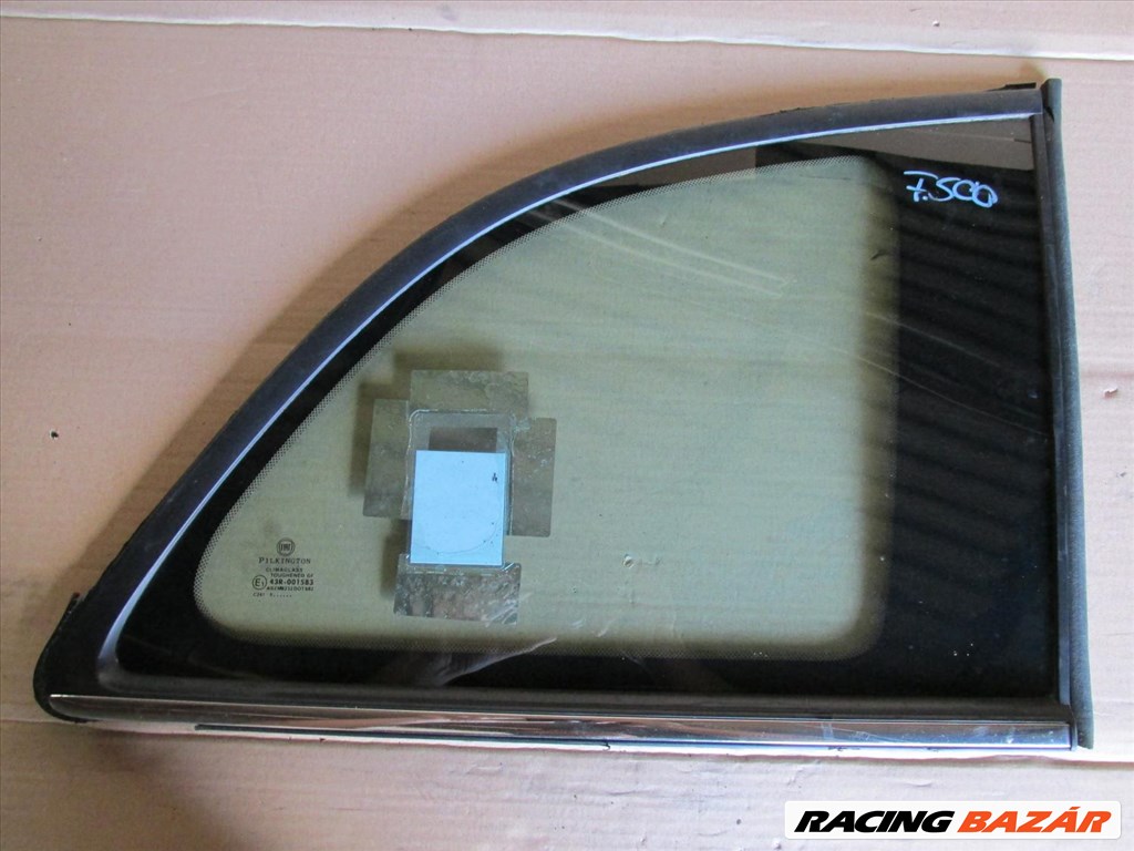 Fiat 500 jobb hátsó,fix, zöld színű üveg 1. kép