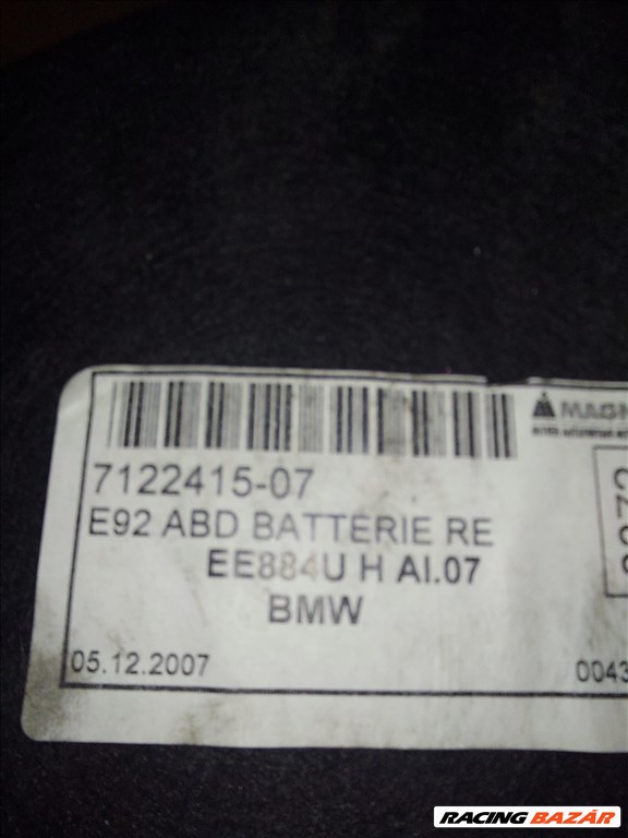 BMW 3-as sorozat E92 csomagtér burkolat 7122415 2. kép