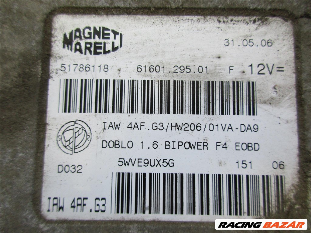 Fiat Doblo II. 1,6 bipower motorvezérlő 51786118 3. kép