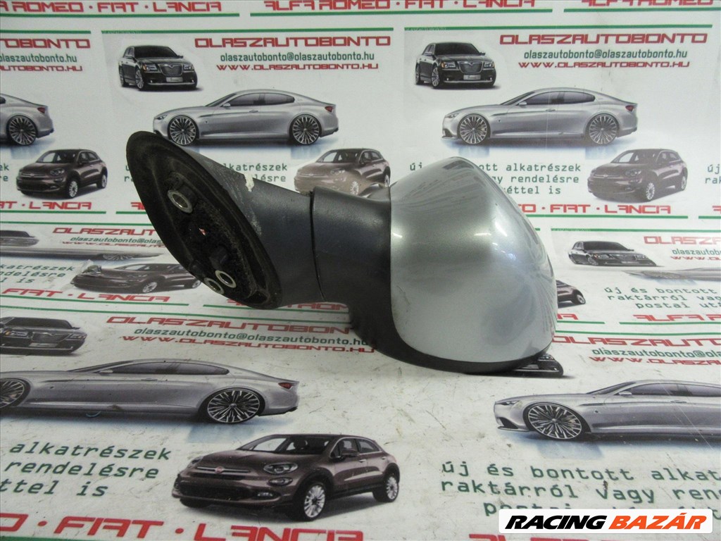 Fiat Grande Punto ezüst színű, elektromos, jobb oldali tükör 5. kép