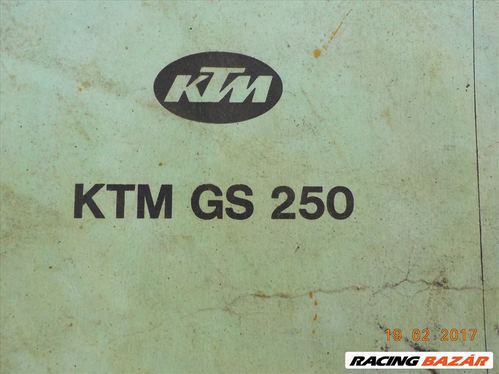 KTM GS 250-ES  1987-ES,ÜRES VASVÁZ +MELLÉ A GYÁRI MOTORTŐMB, OSZTRÁK PAPIROKKAL ELADÓ 5. kép