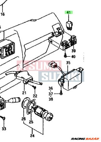 Suzuki Samurai injektor relé 38850-50F50 1. kép