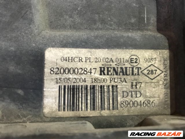 Renault Laguna II Jobb fényszóró  8200002847 2. kép