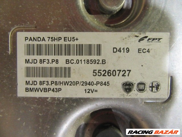 Fiat Panda III. 1,3 16v Diesel motorvezérlő 55260727 3. kép
