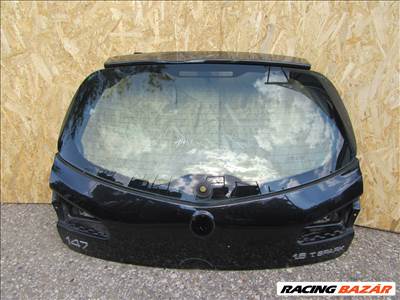 111737 Alfa Romeo 147 FL 2005-2010 fekete színű csomagtérajtó, a képen látható sérüléssel 50504142